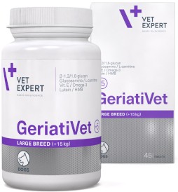 VET EXPERT GeriatiVet Dog Large Breed dla starszych psów 45tab. - Zdjęcie nr 2