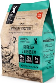 WIEJSKA ZAGRODA Kurczak z Łososiem dla kociąt 400g - Zdjęcie główne