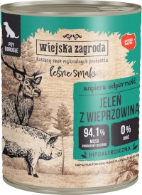 WIEJSKA ZAGRODA Pies Leśne Smaki Jeleń Wieprzowina 800g - Zdjęcie nr 2