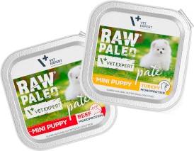 Vet Expert RAW PALEO Mini Puppy Monoprotein Turkey 150g