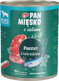 PAN MIĘSKO z Ziołami Pasztet z Tuńczykem dla psa 800g - Zdjęcie główne