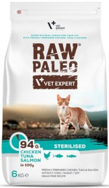 Vet Expert RAW PALEO Cat Sterilised Kurczak Tuńczyk Łosoś 6kg - Zdjęcie główne