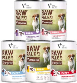 Vet Expert RAW PALEO Puppy Monoprotein MIX 12 x 400g