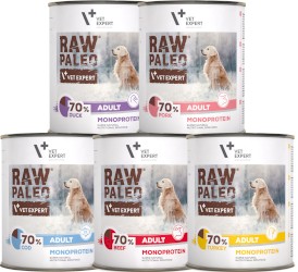 Vet Expert RAW PALEO Adult Monoprotein MIX 12x800g - Zdjęcie główne