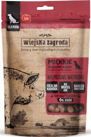 WIEJSKA ZAGRODA Wieprzowe Wątróbki Przysmak dla psa 100g - Zdjęcie główne