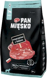 PAN MIĘSKO Wieprzowina z Dzikiem dla psa M 20kg