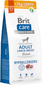 Brit Care Dog Hypoallergenic Adult Large Breed Lamb 12kg+2kg
