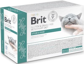 BRIT GF Veterinary Diet STERILISED Cat z Łososiem 85g - Zdjęcie nr 2