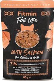 FITMIN Cat For Life Sterilized Salmon Łosoś 85g - Zdjęcie nr 3