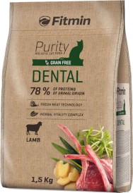 FITMIN Cat Purity GF Dental Jagnięcina Bez zbóż 1,5kg