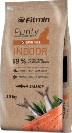FITMIN Cat Purity GF Indoor Łosoś Bez zbóż 10kg - Zdjęcie główne