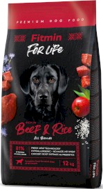 FITMIN Dog For Life Beef / Rice Wołowina Ryż 12kg
