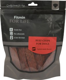 FITMIN Dog For Life Treat Beef Chips Wołowina 200g - Zdjęcie główne