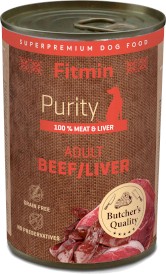 FITMIN Purity GF Adult Beef / Liver Wołowina Wątroba 400g