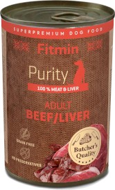 FITMIN Purity GF Adult Beef / Liver Wołowina Wątroba 400g - Zdjęcie główne