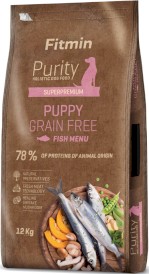 FITMIN Purity GF Puppy Fish Śledź Dynia Imbir 12kg