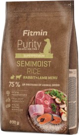 FITMIN Purity Rice Semimoist Rabbit Lamb półmiękka 800g