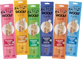 WOOLF Earth Noohide XL Paluszek z Łososiem 85g - Zdjęcie nr 4