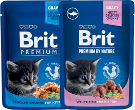 BRIT Cat Kitten White Fish Chunks dla kociąt saszetka 100g