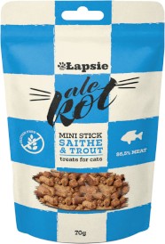 Happy Snacky ŁAPSIE ALE KOT Patyczki Czarniak Pstrąg 70g - Zdjęcie główne