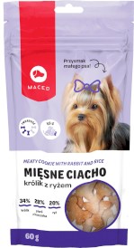 MACED Mięsne Ciacho Królik z Ryżem Przysmak małego psa 60g - Zdjęcie główne