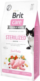 BRIT CARE Cat GF STERILIZED Sensitive Królik 7kg