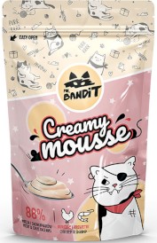 MR.BANDIT Creamy Mousse Mus Kurczak Krewetki dla kota 60g