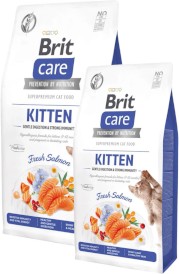 BRIT CARE Cat GF KITTEN Strong Immunity Łosoś 400g