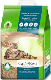 CAT'S BEST Sensitive Żwirek drewniany 20l - 7,2kg