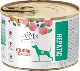 4VETS Natural HEPATIC dla psa z chorą wątrobą 185g