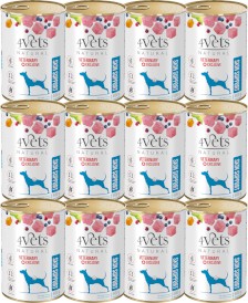 4VETS Natural SKIN SUPPORT dla psa 12x400g - Zdjęcie główne