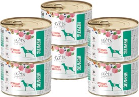 4VETS Natural HEPATIC dla psa z chorą wątrobą 6x185g - Zdjęcie główne