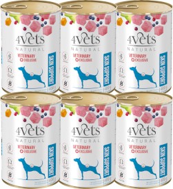 4VETS Natural SKIN SUPPORT dla psa 6x400g - Zdjęcie główne