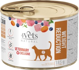 4VETS Natural WEIGHT REDUCTION dla kota 6x185g - Zdjęcie nr 3