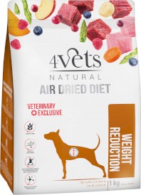 4VETS Natural WEIGHT REDUCTION suszona dla psa 1kg - Zdjęcie główne