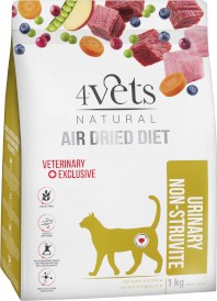 4VETS Natural URINARY NON STRUVITE suszona dla kota 1kg - Zdjęcie główne