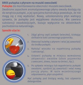 BROS Pułapka z płynem na muszki owocówki - Zdjęcie nr 4