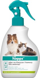HAPPS Płyn na kleszcze i komary dla psa i kota Spray 200ml - Zdjęcie główne