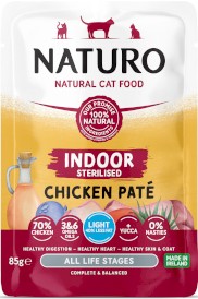NATURO Adult Cat GF Indoor Sterlised Chicken Pate 85g