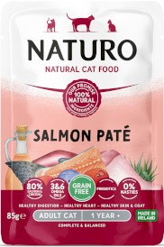 NATURO Adult Cat GF Łosoś Salmon Pate bez zbóż 85g