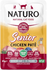 NATURO Adult Cat GF Senior Chicken Pate 85g