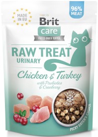 BRIT Cat Raw Treat URINARY Kurczak Indyk Żurawina 40g - Zdjęcie główne