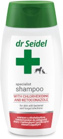 DR SEIDEL Szampon z chlorheksydyną i ketokonazolem 220ml - Zdjęcie główne