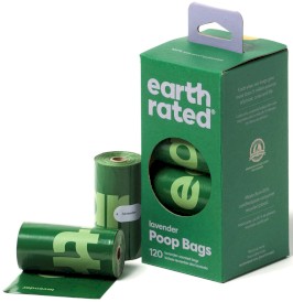 EARTH RATED Woreczki na psie odchody Lawendowe 8x15szt - Zdjęcie główne