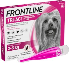 FRONTLINE TRI-ACT Spot-On XS 2-5kg na kleszcze i owady 3szt. - Zdjęcie główne
