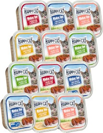 HAPPY CAT DUO MIX SMAKÓW pasztet 12x100g - Zdjęcie główne