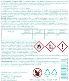 HAPPS Herbal Krople na pchły i kleszcze dla psów 10-20kg 4szt. - Zdjęcie nr 5