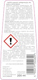 HAPPS Szampon pielęgnacyjny dla psów o jasnej sierści 200ml - Zdjęcie nr 3
