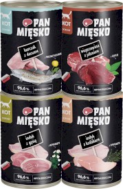 PAN MIĘSKO Indyk z Królikiem dla kota 400g - Zdjęcie nr 2