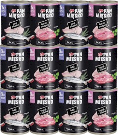 PAN MIĘSKO MIX SMAKÓW dla kociąt 12x400g - Zdjęcie główne